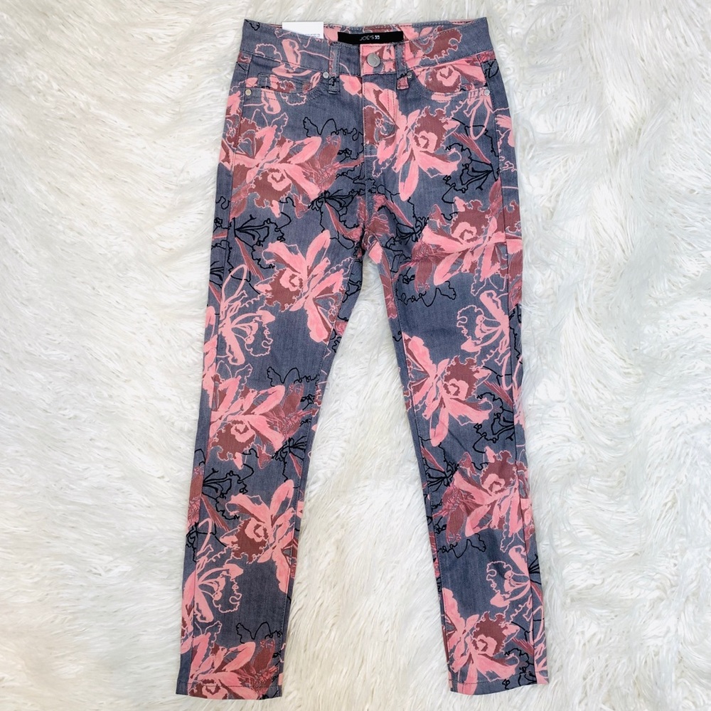 Joe’s Jeans The Charlie Floral High Rise Skinny